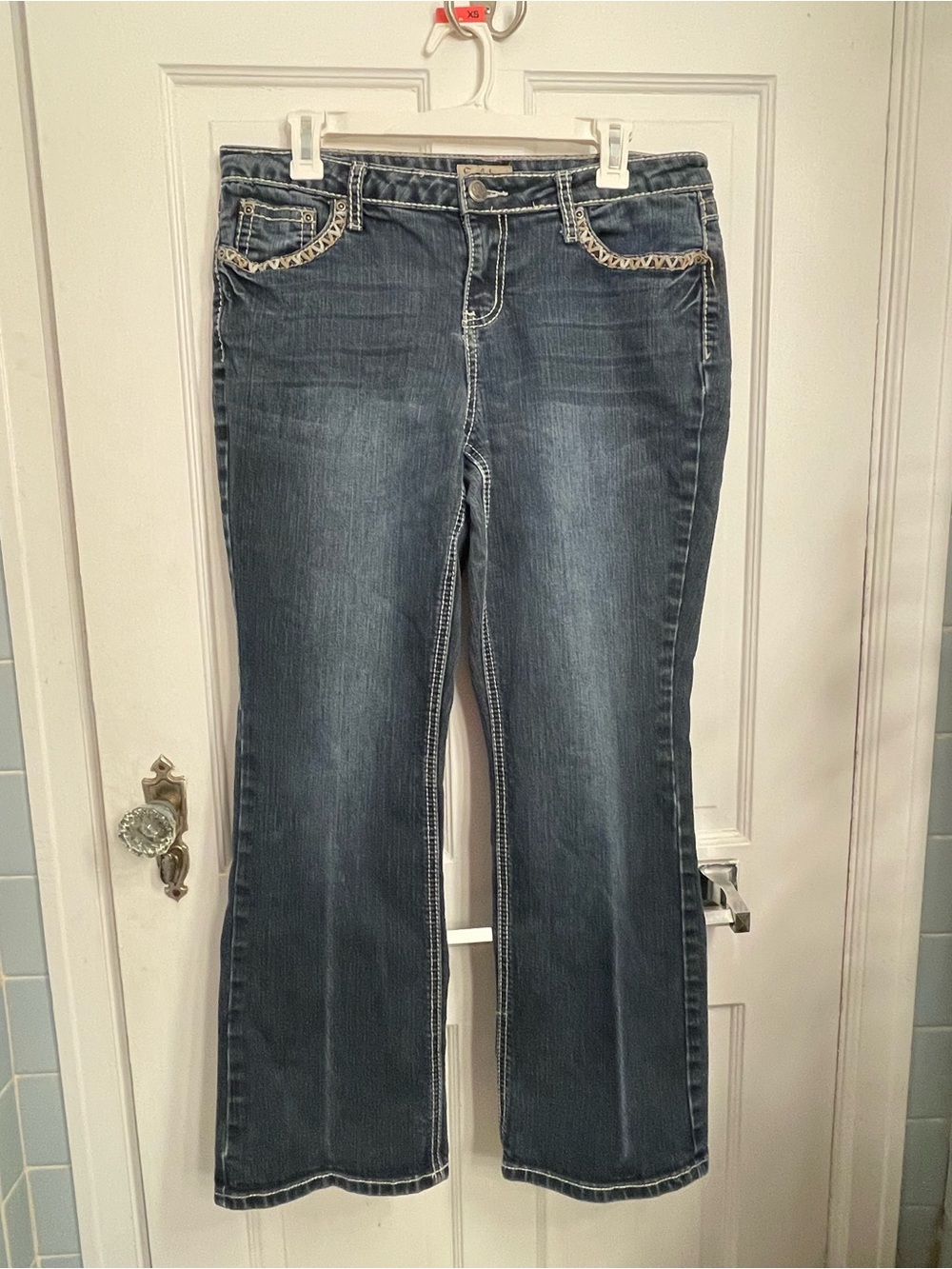 Earl Jeans Dark Blue Bootcut with Embroidered Back Pockets